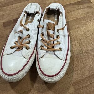 Converse White and Tan Sneakers